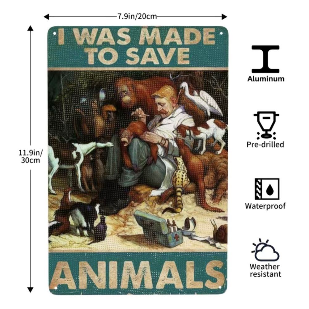Animal Rescuer’s Metal Sign - Picture 2 of 4